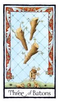 Three of Batons (Wands)