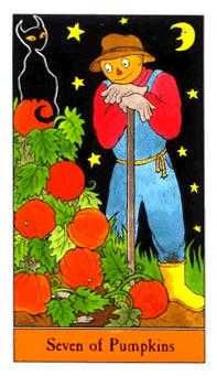 Seven of Pumpkins (Coins)