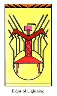 Eight of Lightening (Wands)