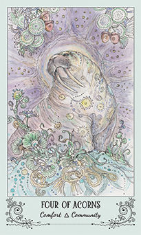Four of Acorns (Wands)