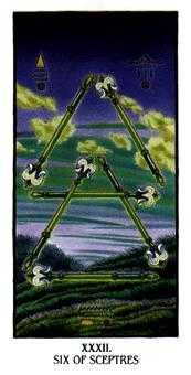 Six of Sceptres (Wands)