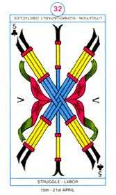 Five of Clubs (Wands)