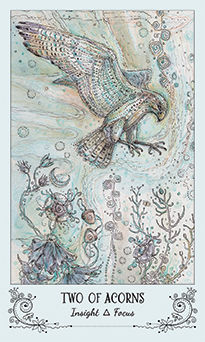 Two of Acorns (Wands)