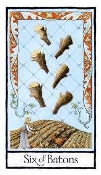 Six of Batons (Wands)