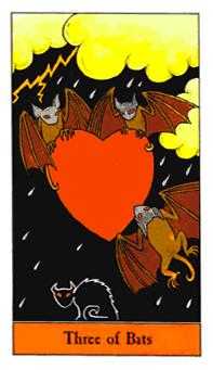 Three of Bats (Swords)