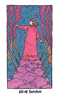 Six of Torches (Wands)