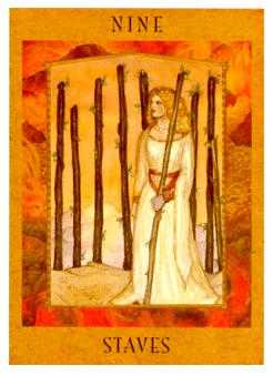 Nine of Staves (Wands)