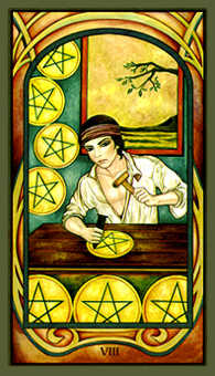 Eight of Pentacles (Coins)