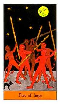 Five of Imps (Wands)