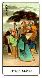 Five of Staves (Wands)