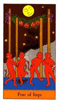 Four of Imps (Wands)