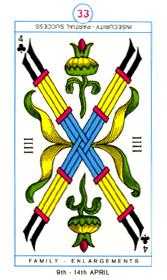 Four of Clubs (Wands)