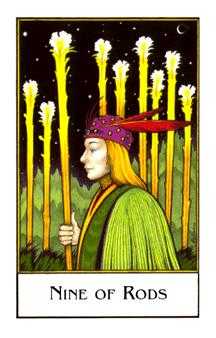 Nine of Rods (Wands)