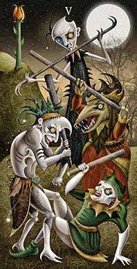 Five of Wands