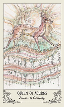 Queen of Acorns (Wands)