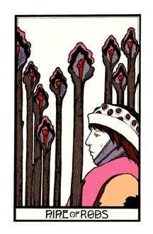 Nine of Rods (Wands)