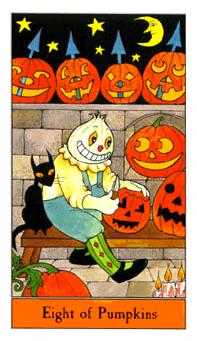 Eight of Pumpkins (Coins)