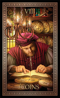 Eight of Pentacles (Coins)