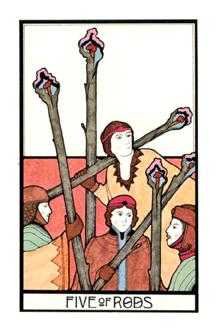 Five of Rods (Wands)