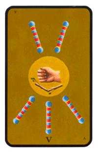 Five of Batons (Wands)