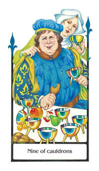 Nine of Cauldrons (Cups)
