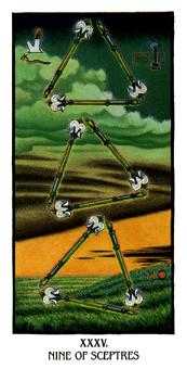 Nine of Sceptres (Wands)