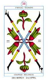 Two of Clubs (Wands)
