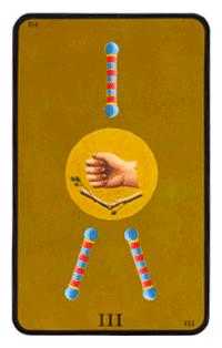 Three of Batons (Wands)