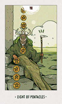 Eight of Pentacles (Coins)