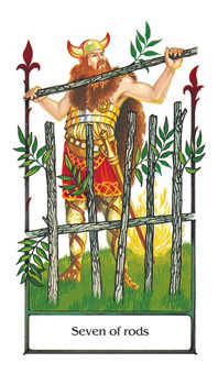 Seven of Rods (Wands)