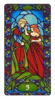 Five of Staves (Wands)