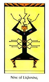 Nine of Lightening (Wands)