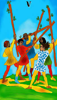 Five of Wands