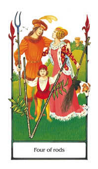 Four of Rods (Wands)