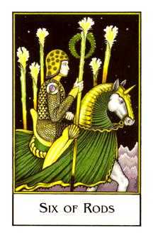 Six of Rods (Wands)