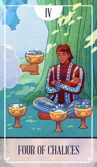 Four of Chalices (Cups)