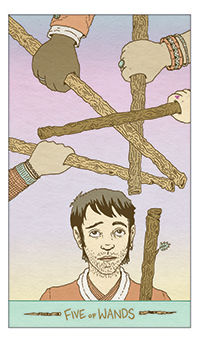 Five of Wands