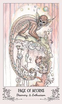 Page of Acorns (Wands)