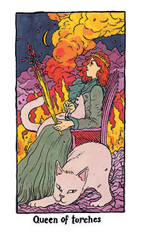 Queen of Torches (Wands)