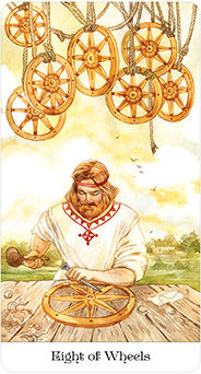 Eight of Wheels (Coins)