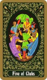 Five of Clubs (Wands)