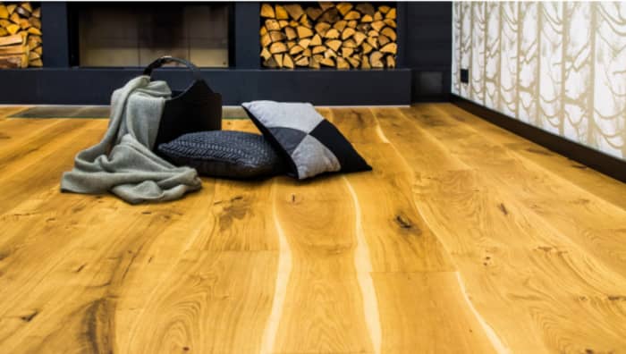 Close-up of a rustic-looking floor by Bolefloor.