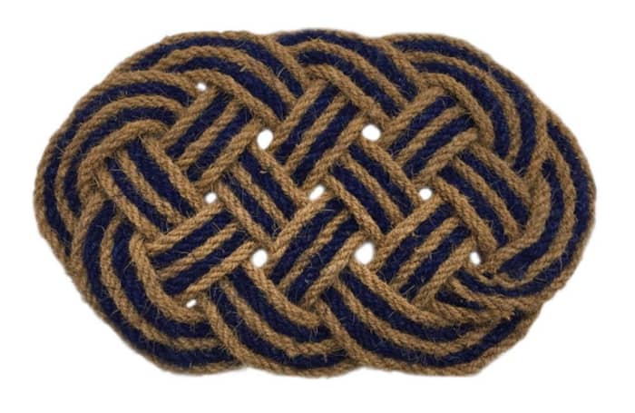 Rope door mat, by Artsy.
