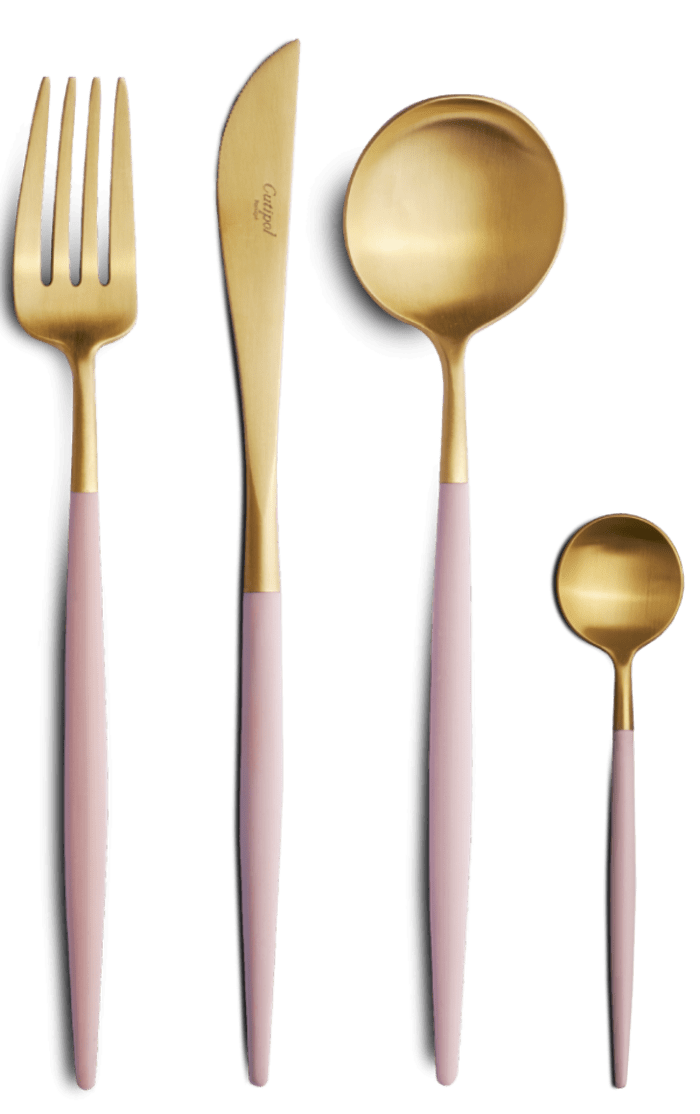 Minimalist and modern cutlery set; Goa by Cutipol. Minimalist and modern cutlery set; Goa by Cutipol.