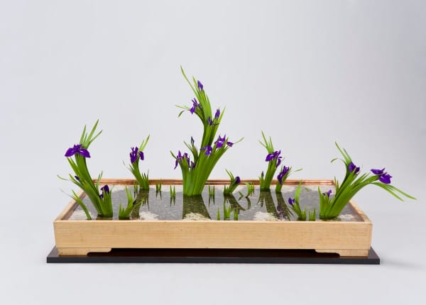 Small Ikebana arrangement, perfect décor in a minimalist interior.