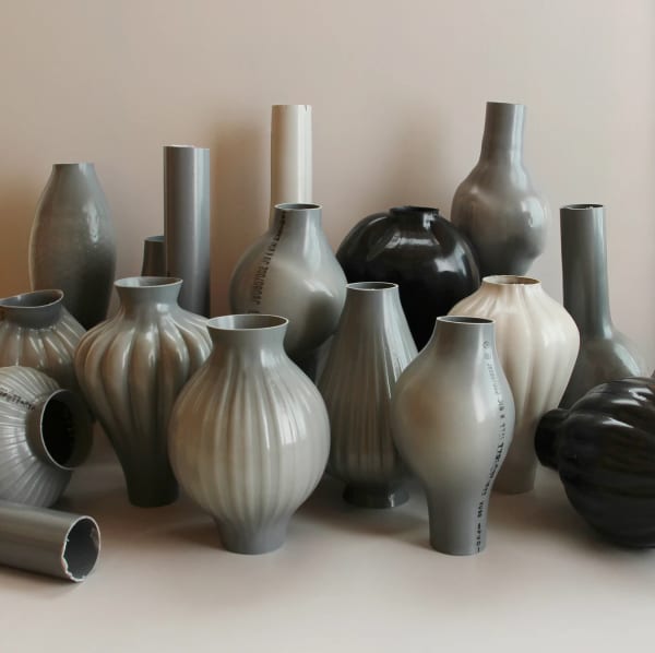 Kodai Iwamoto Design recycled plastic vases.