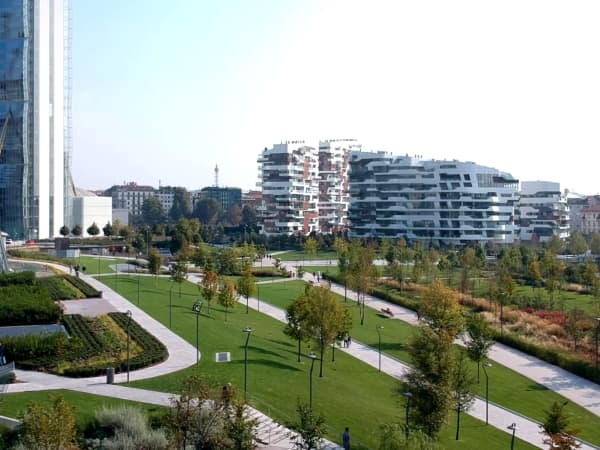 Biophilic park in CityLife.