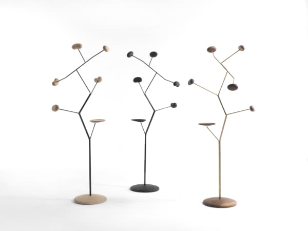 Sculptural coat rack.