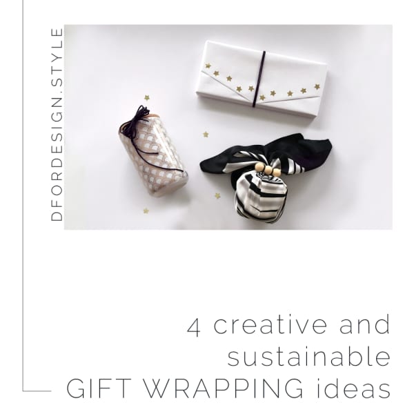 4 creative and sustainable gift wrapping ideas. Pin it.
