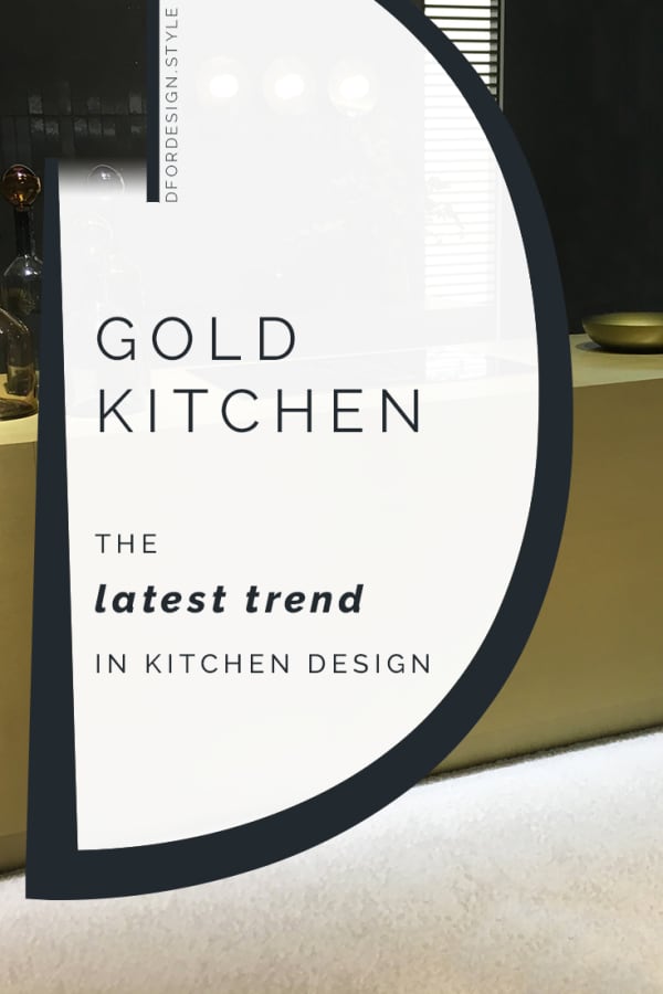 Gold kitchen trend. Pin It.
